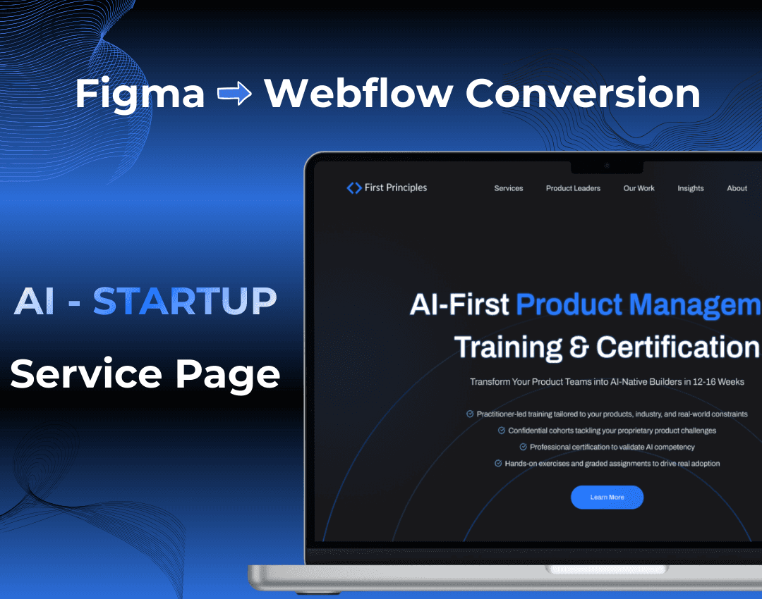 Responsive Webflow website