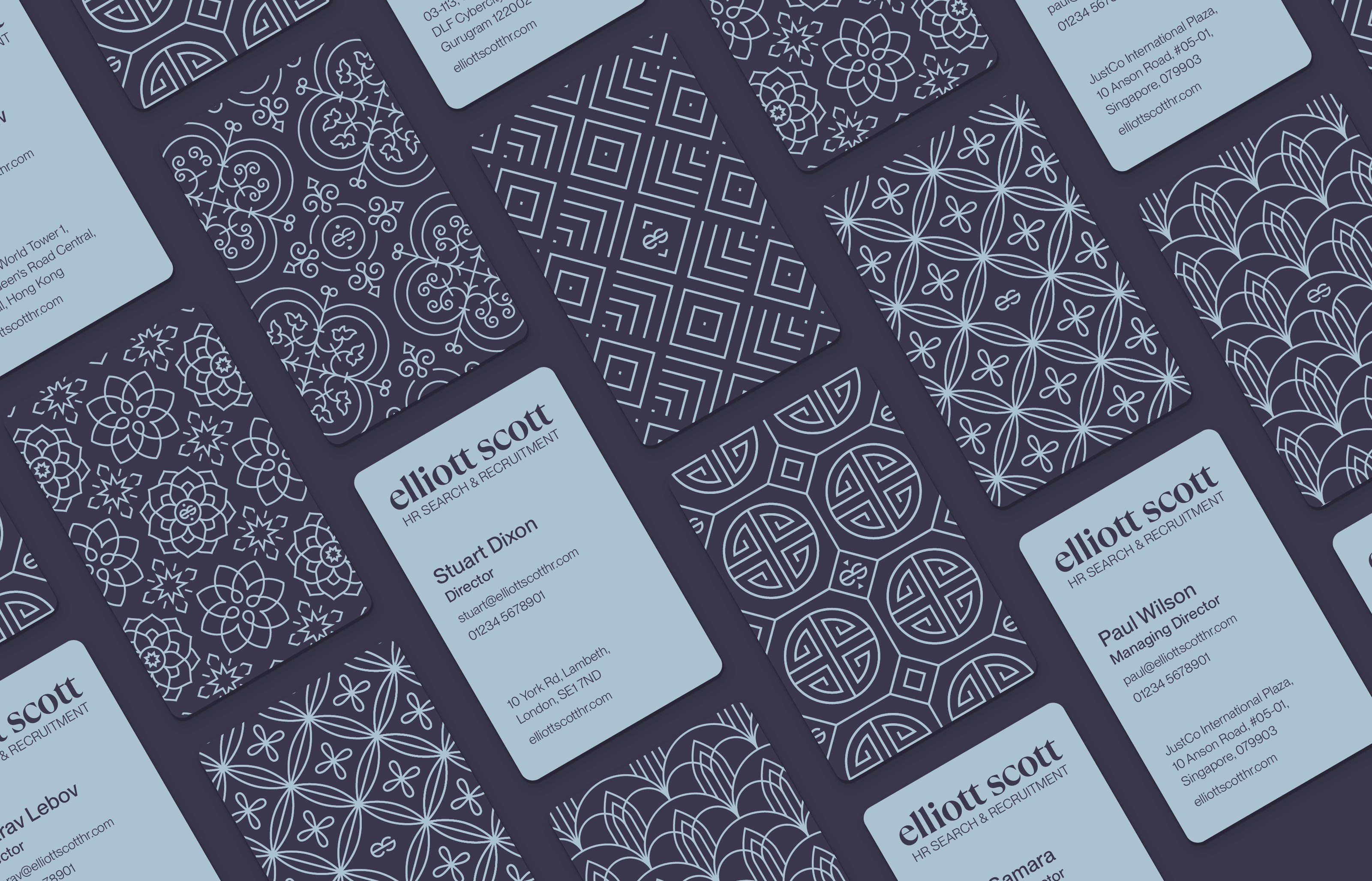 Elliott Scott HR business cards