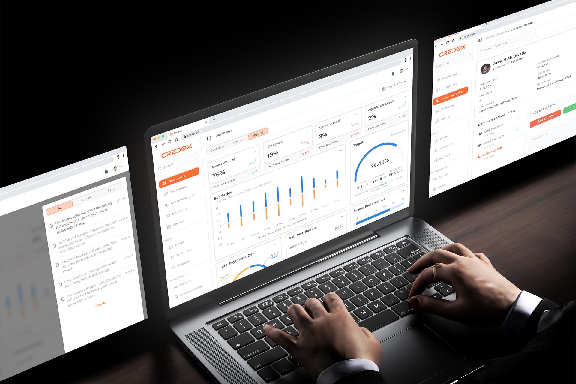 saas chart dashboard user interface and screen