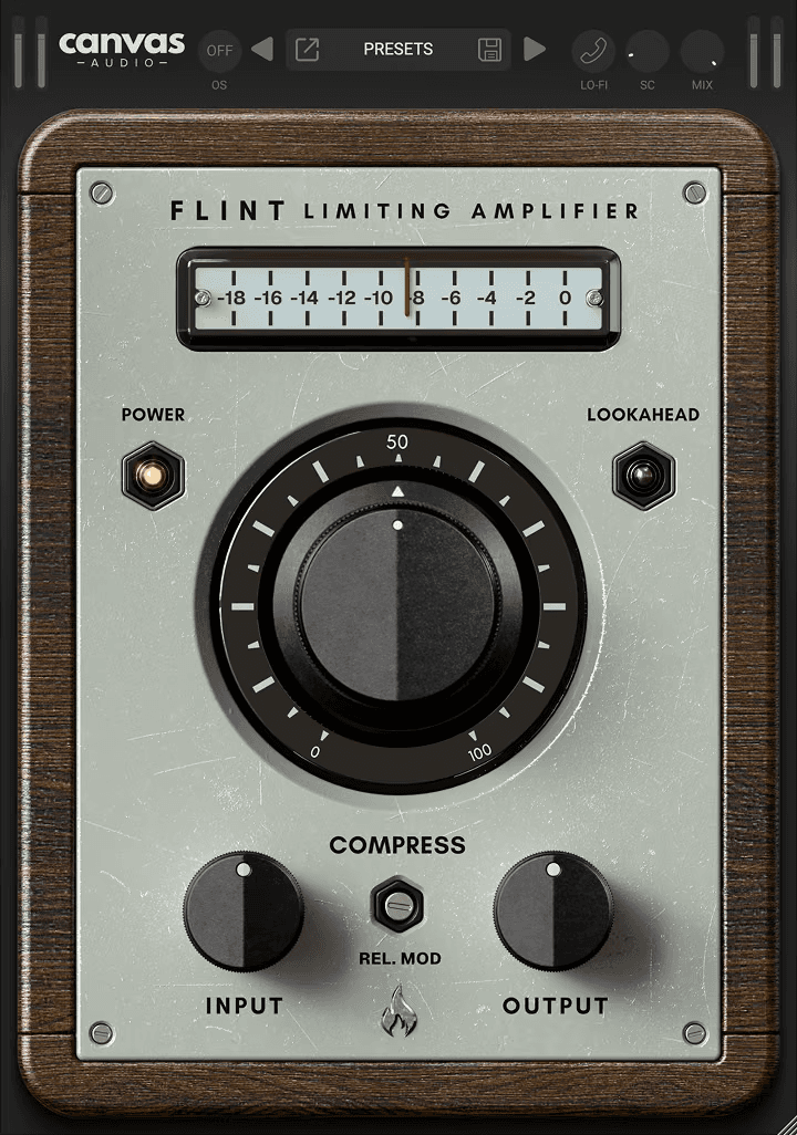 Flint Limiting Amplifier plugin interface