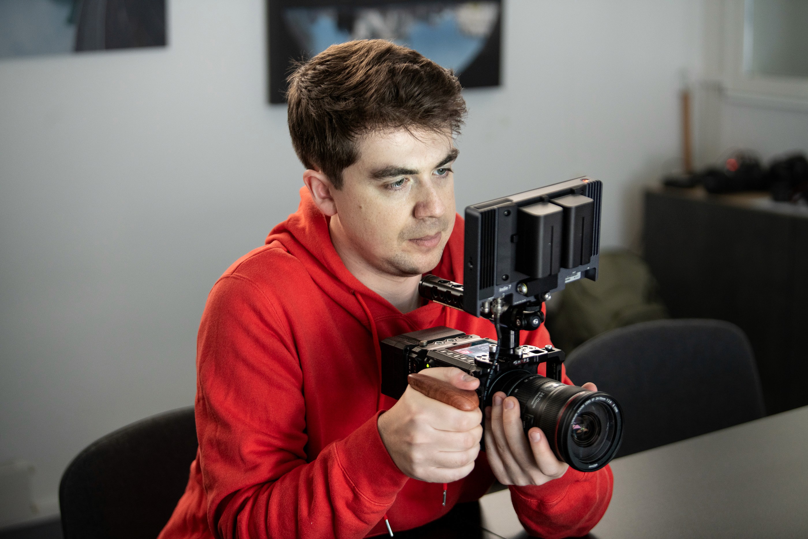 Woman with color palette