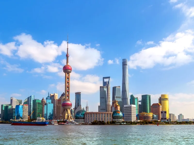 Shanghai skyline during day time