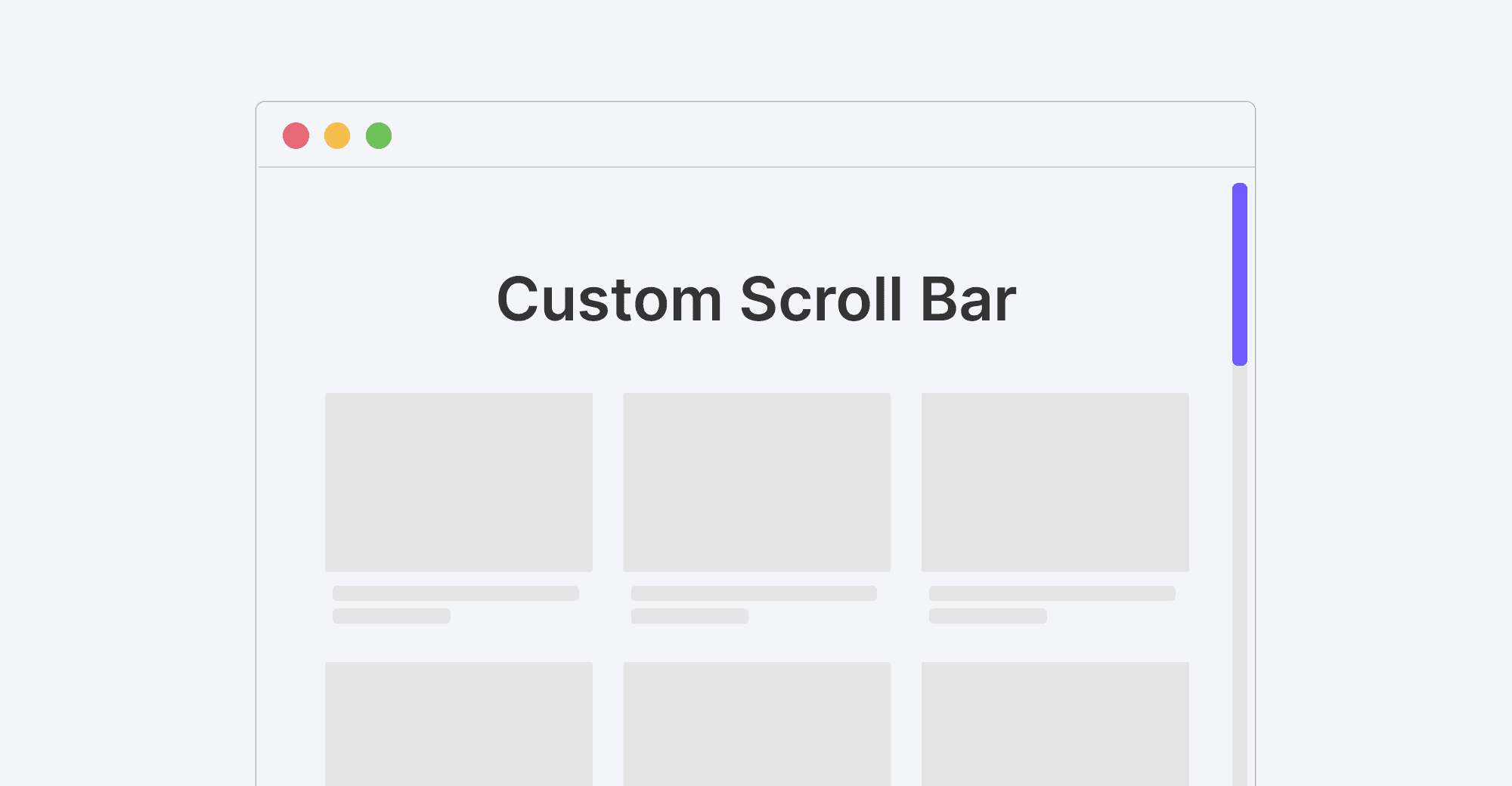 Custom scroll bar in Framer