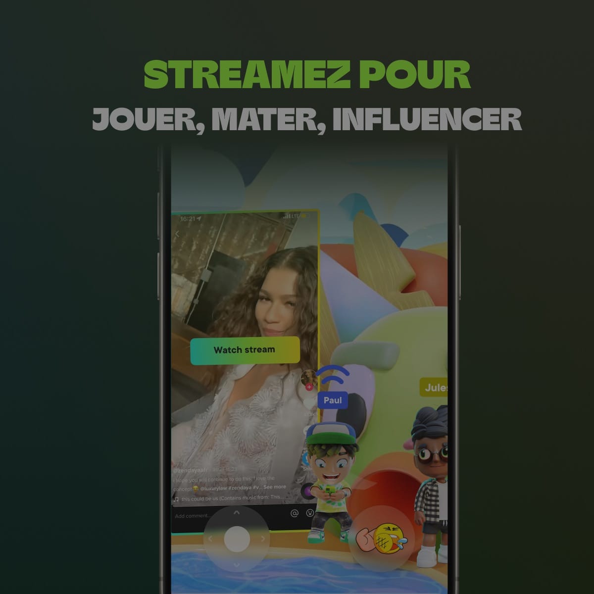 Seulement avec tes amis, ajoute les pour découvrir leur vraie vie, pas juste des stories.
