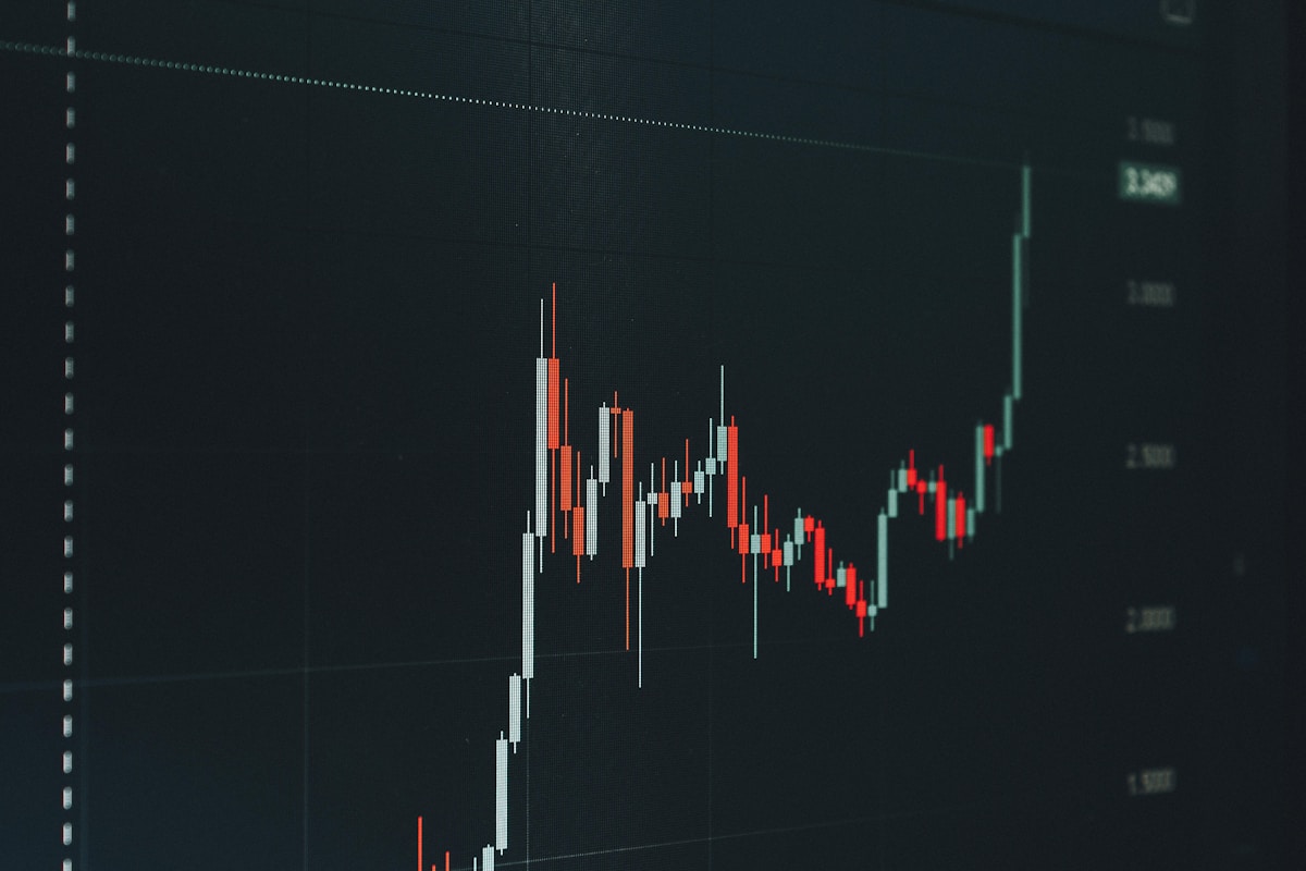 Market chart showing upward trend