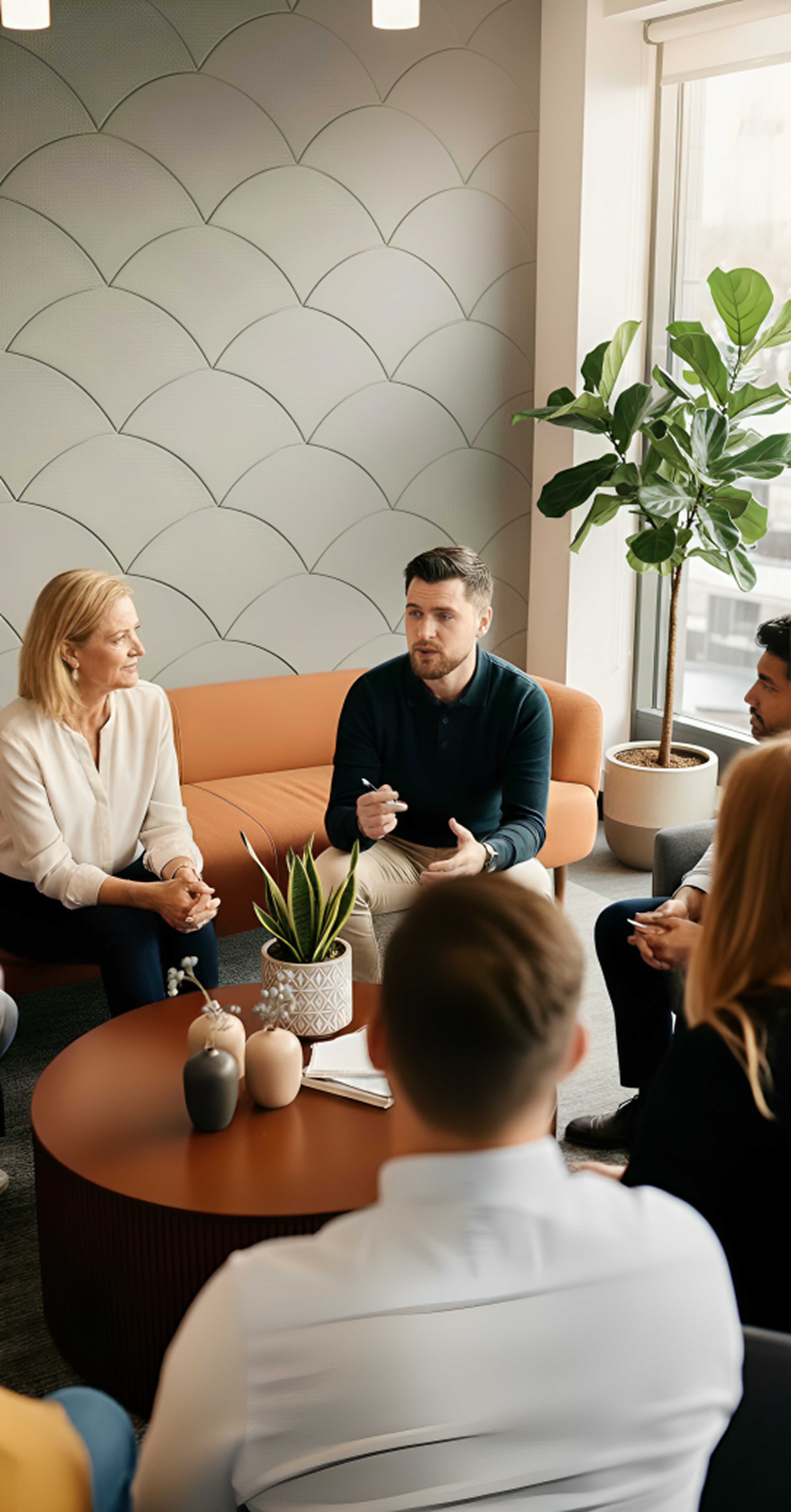 brown leather 2-seat sofa