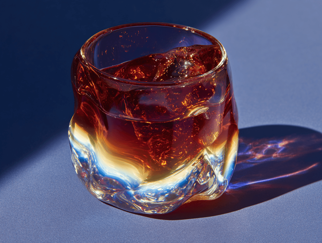 a man holding a cocktail