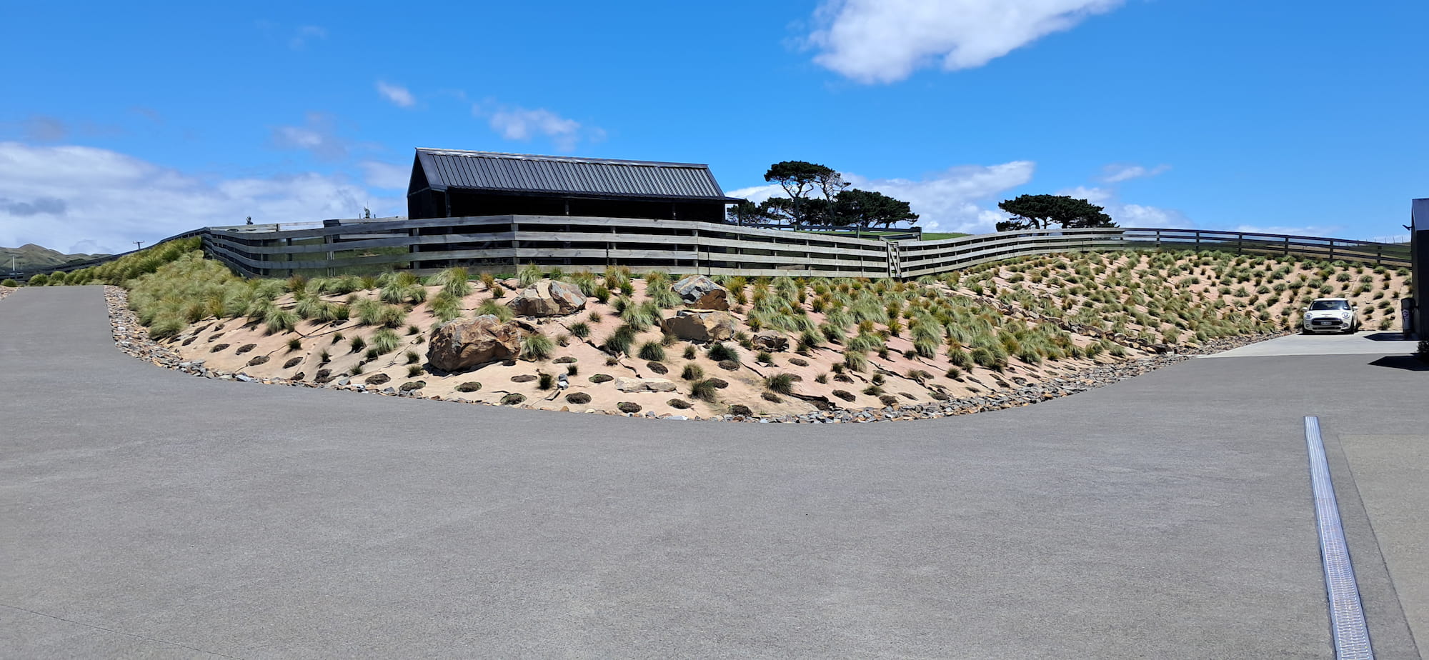 Large wellington garden with new plantings