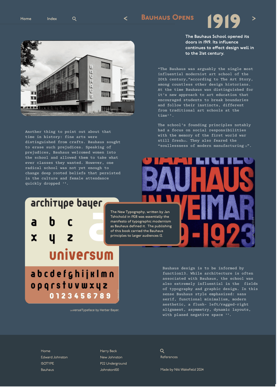 Early iteration 1919 page