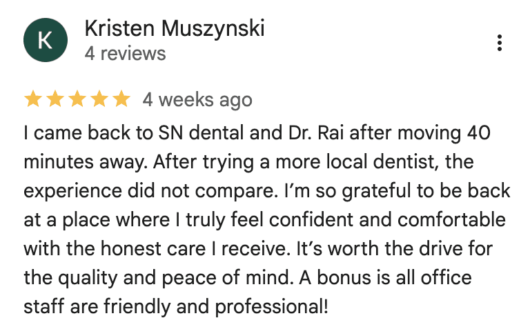 5 Star Patient Review in Newark & Milltown NJ