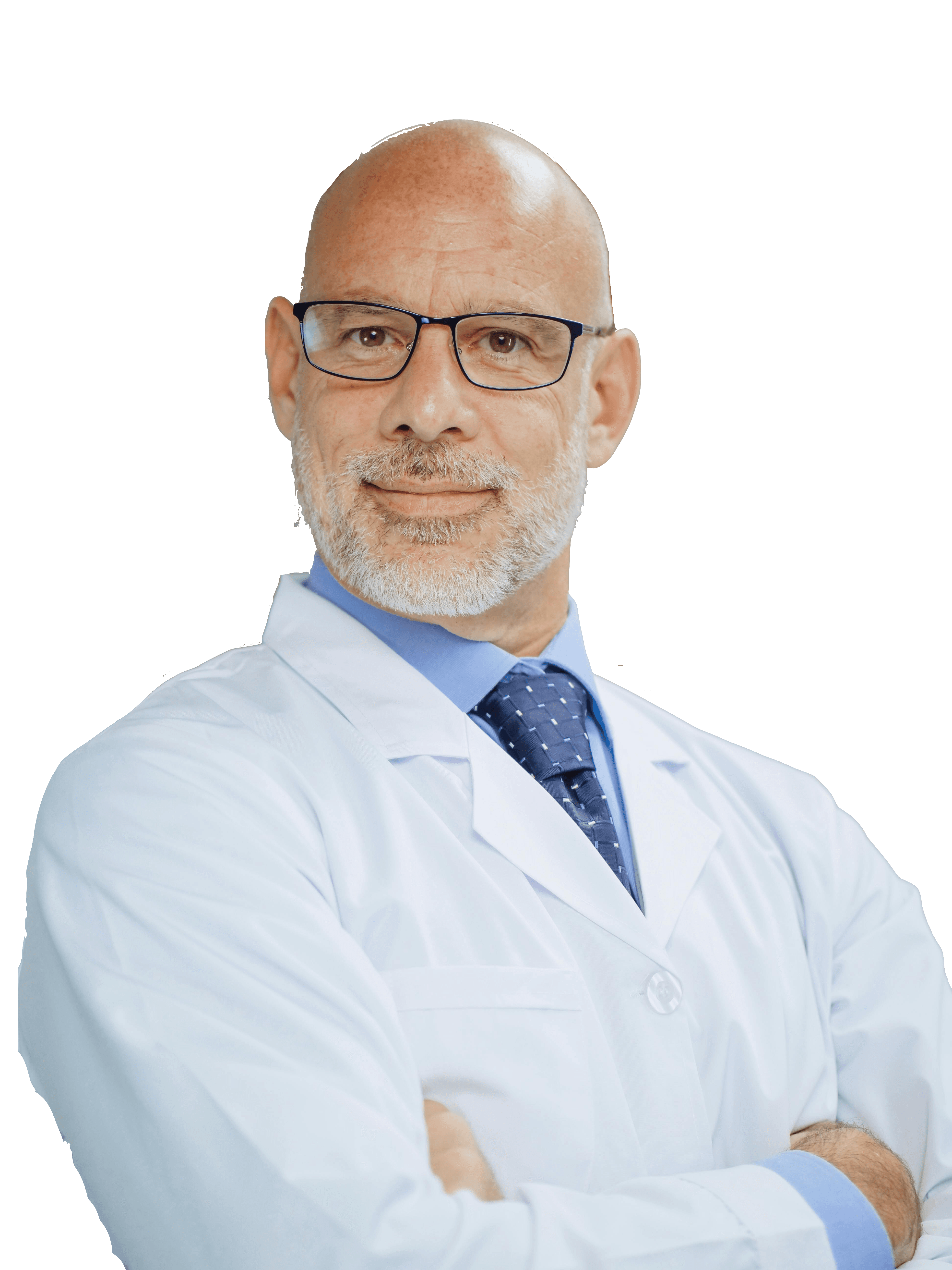 A smiling healthcare professional in a white coat holds a clipboard, showing a friendly demeanor.