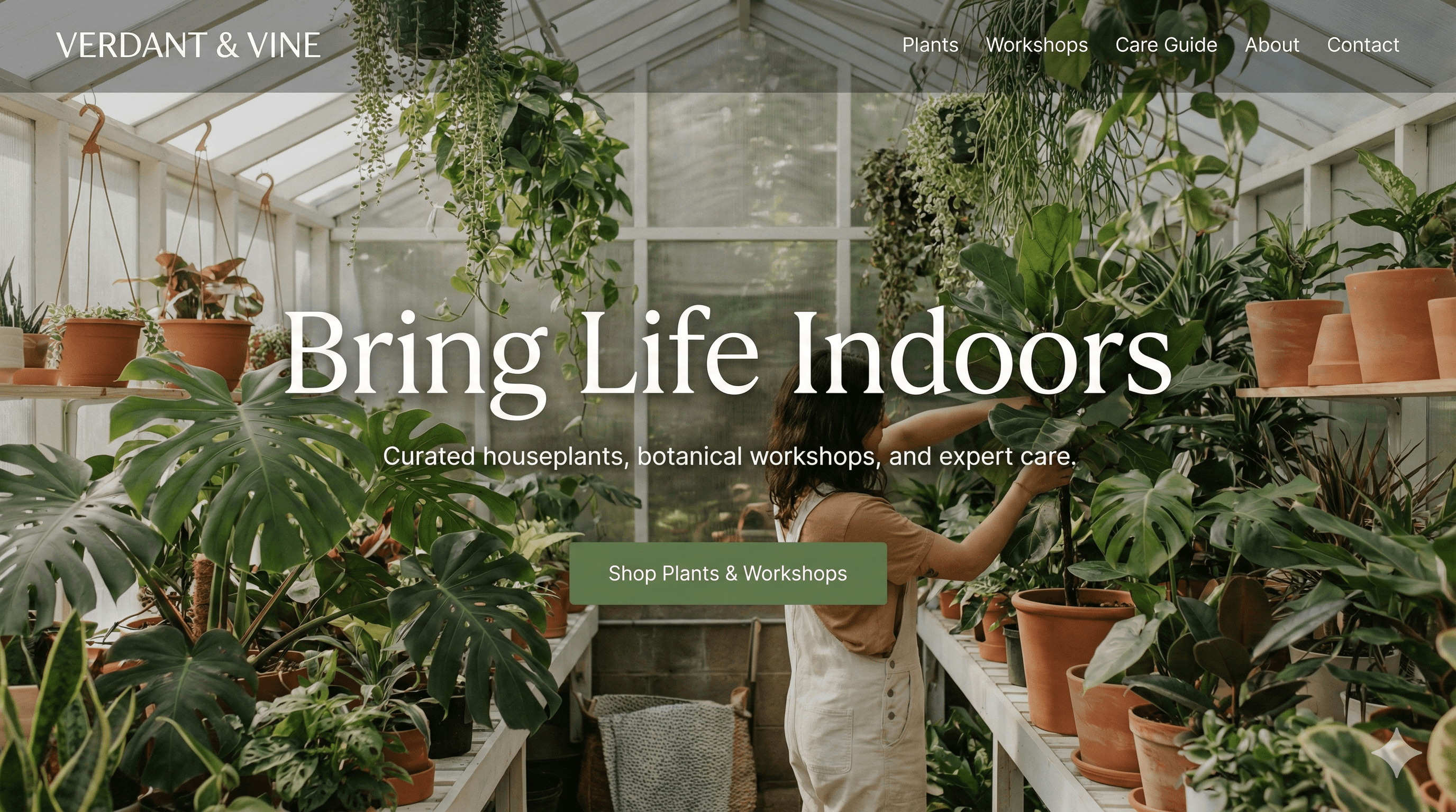 Woman standing in front of colorful apartment buildings
