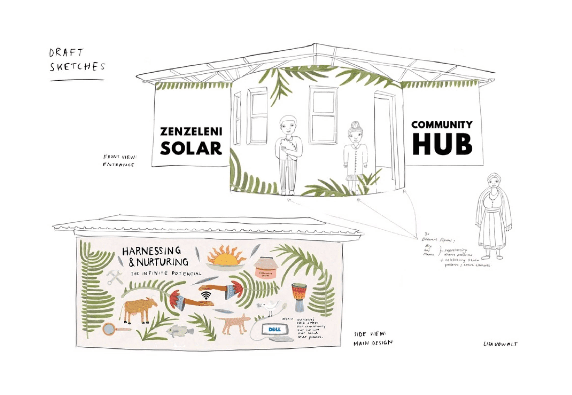 Solar hub Sketches