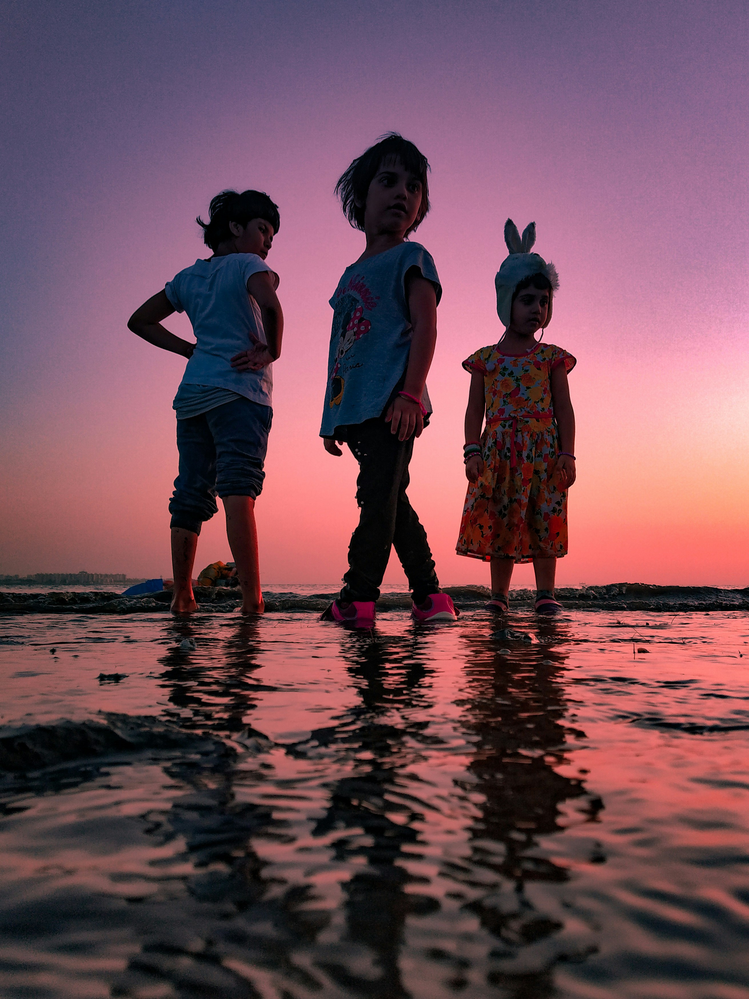 Children at beach