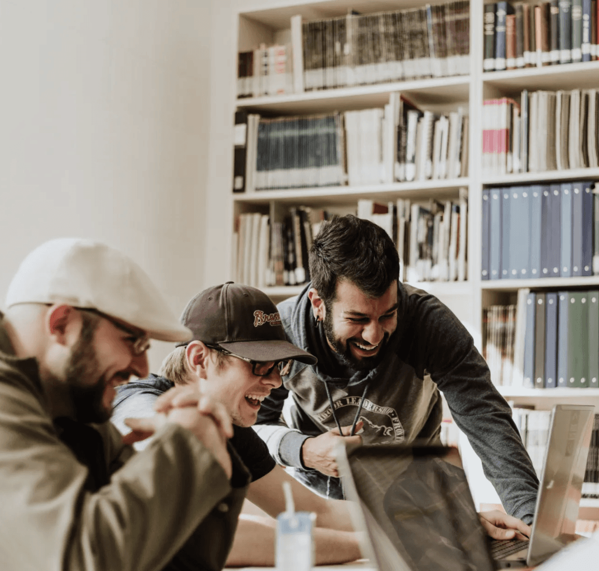 Team making decisions on strategy