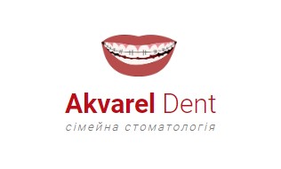 Логотип стоматологічної клініки Akvarel Dent