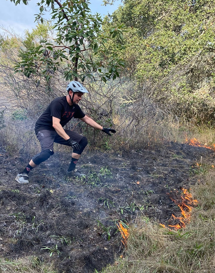 Holland Barry keeping all fires under control.