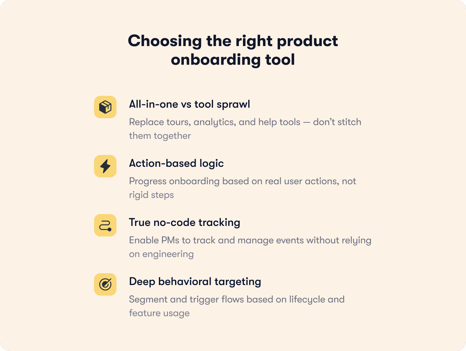 how to choose the right product onboarding tool
