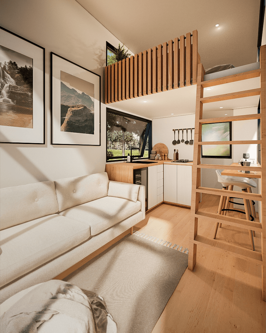 Nomad 6m/20ft tiny house interior