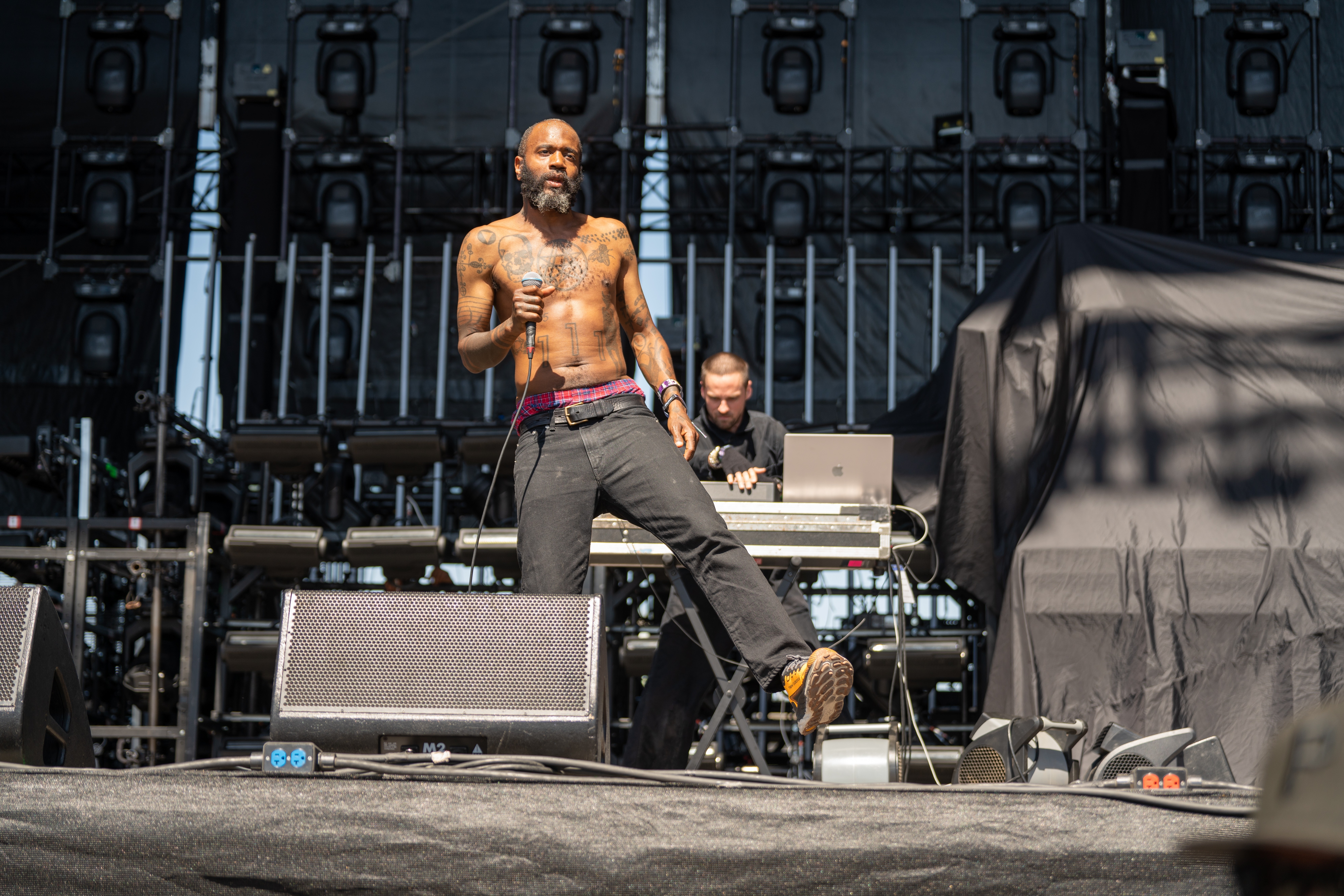 Death Grip's Ride performing live in a festival