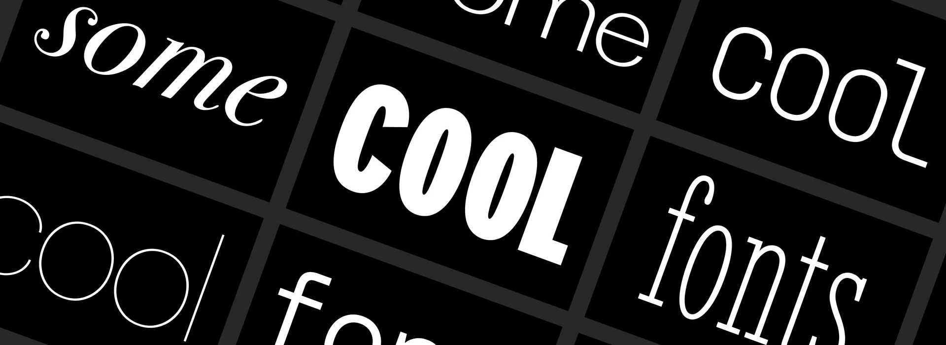 Different types of fonts