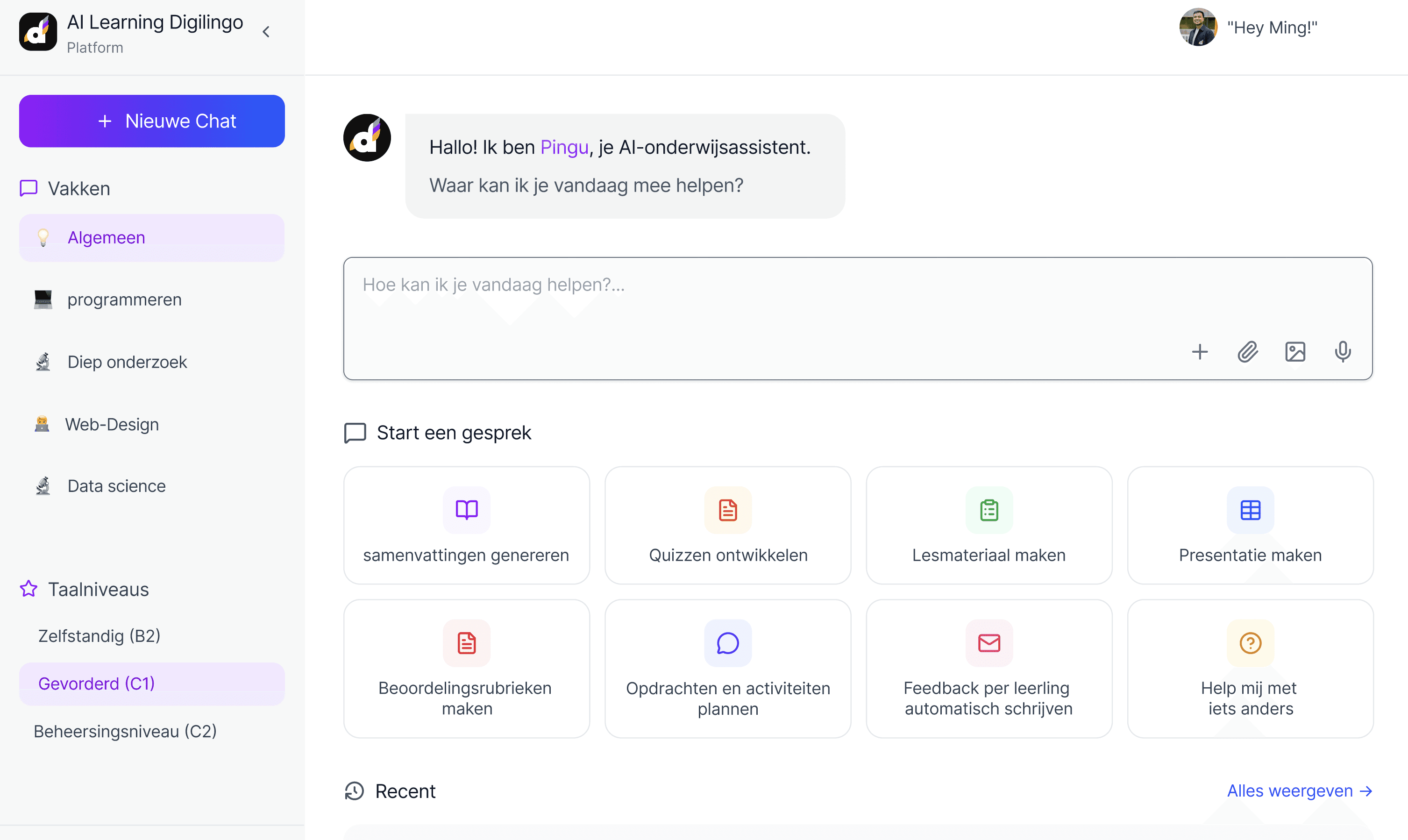 Software user interface