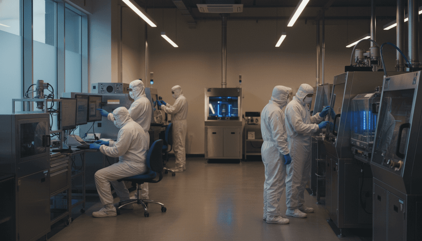 半導体工場での研修風景イメージ