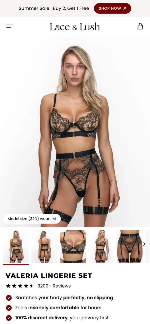 Lace & Lush, de oude versie