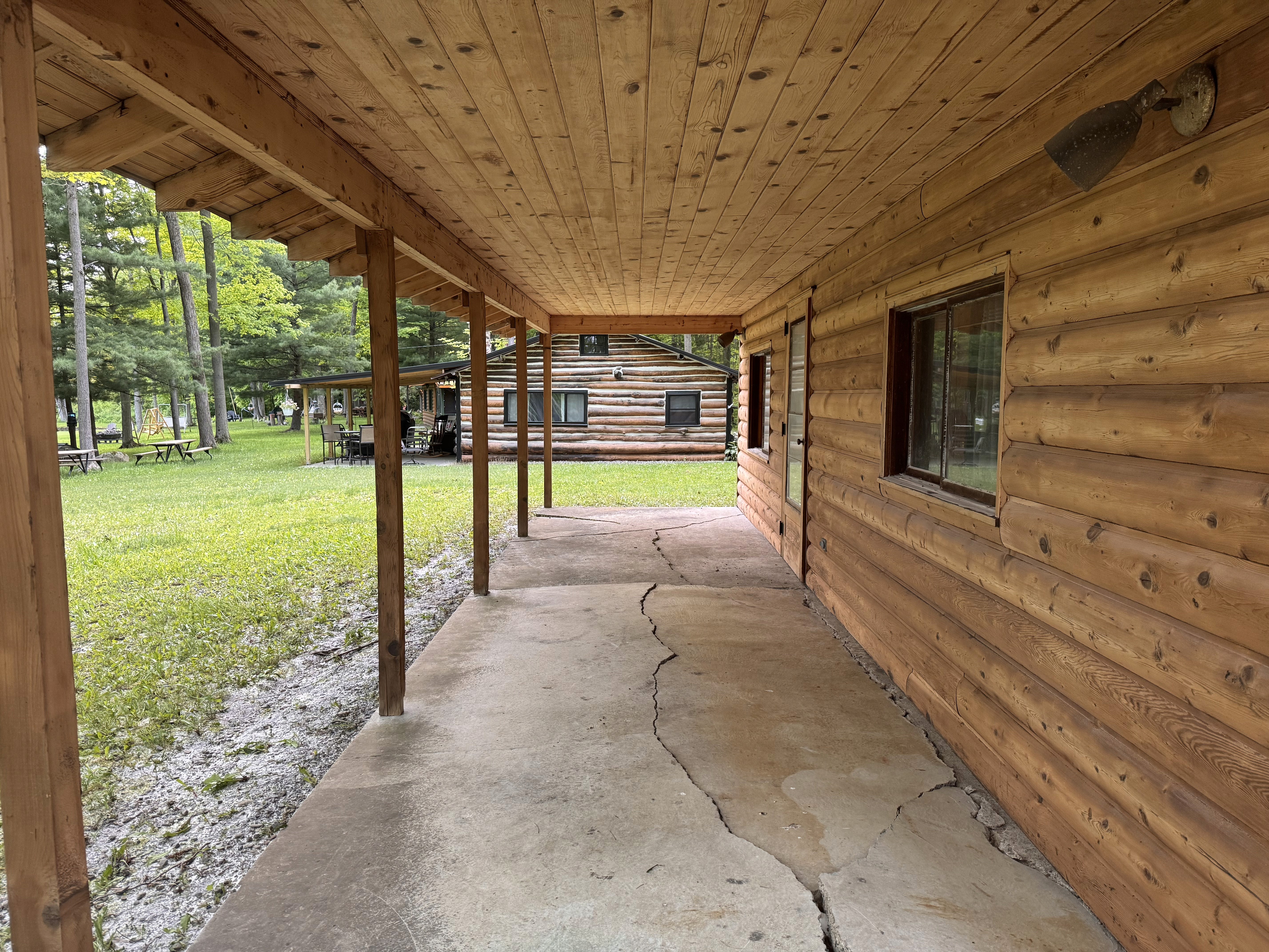 Log cabin restoration