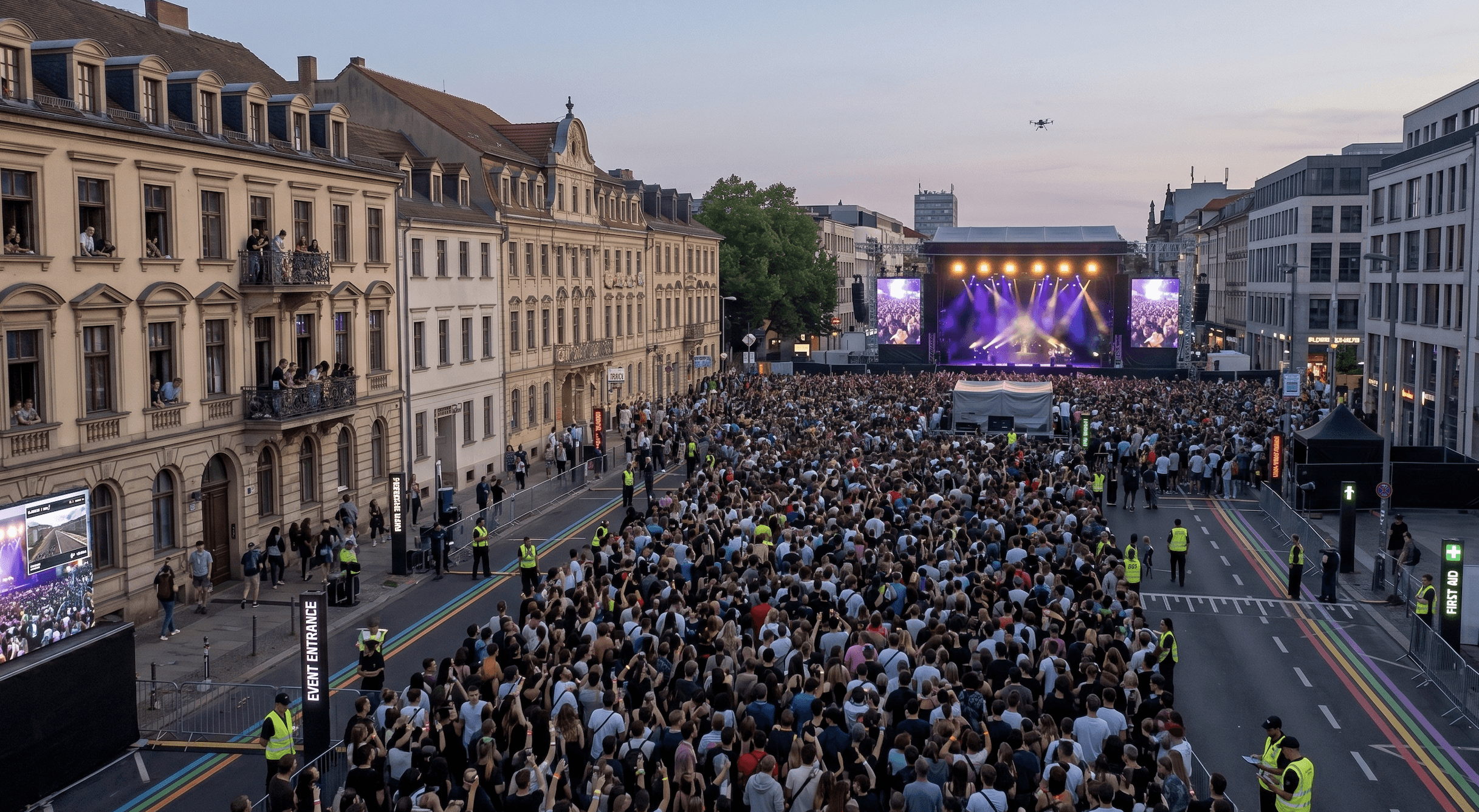 An event where drones are used for crown management during the summer months