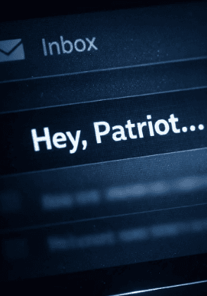 Two hands in an elegant gesture, one above the other, against a dark background