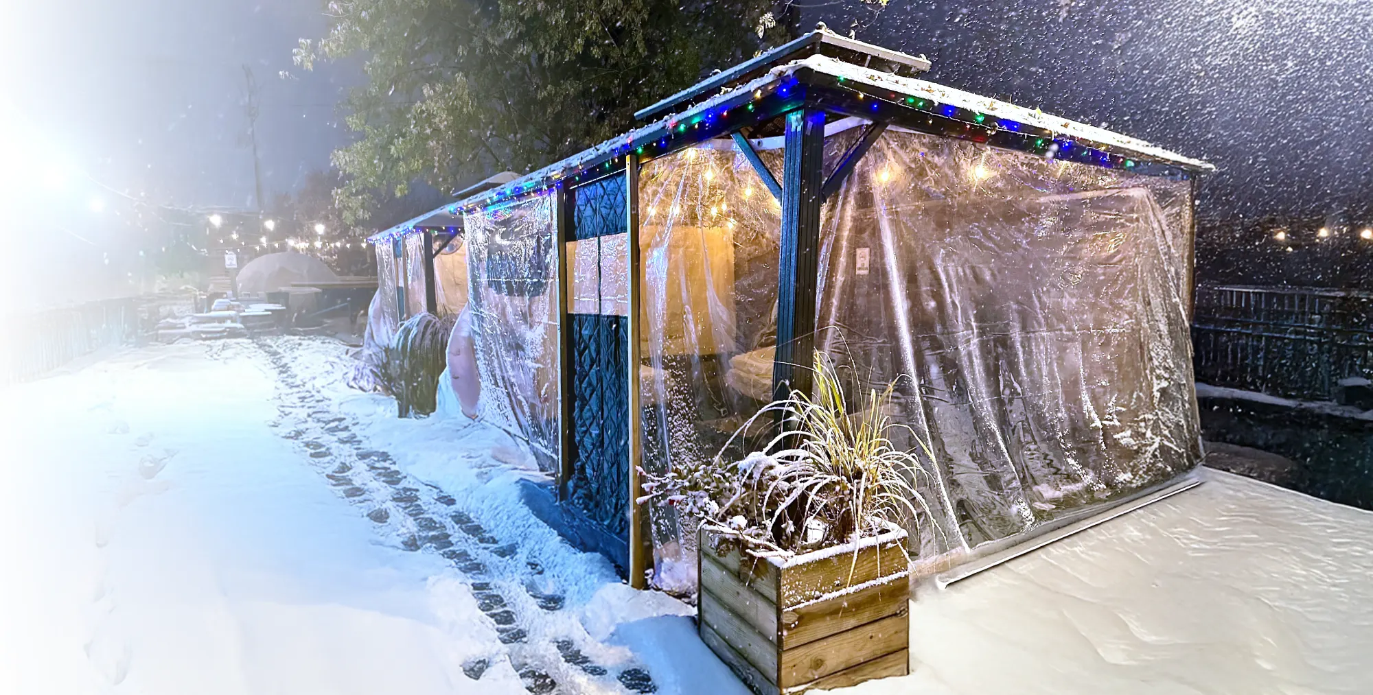 Heated Cabana (Beer Garden) at land-grant-brewing-columbus