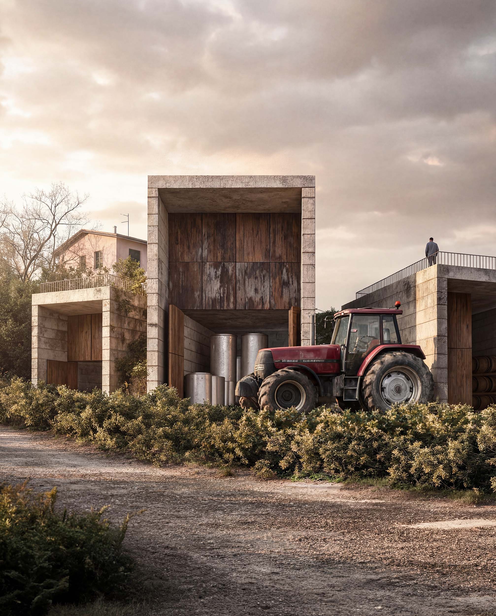 Workshop made of bright wood