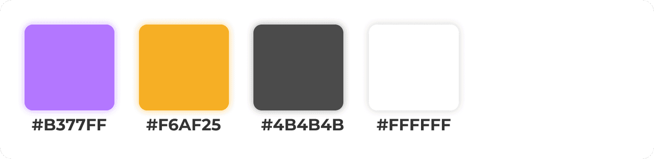 Imagem contendo a paleta de cores do design.