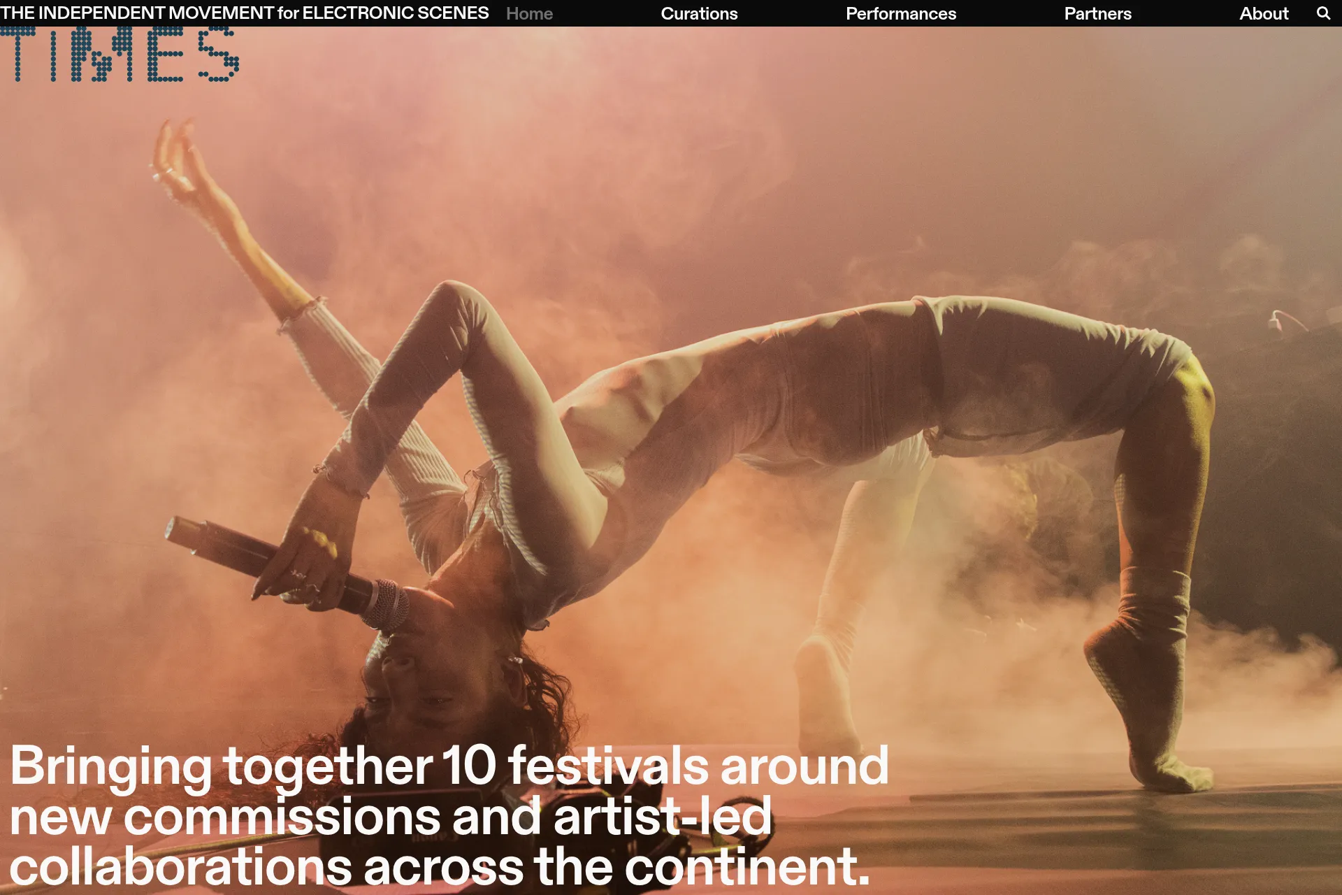 Screenshot of TIMES website