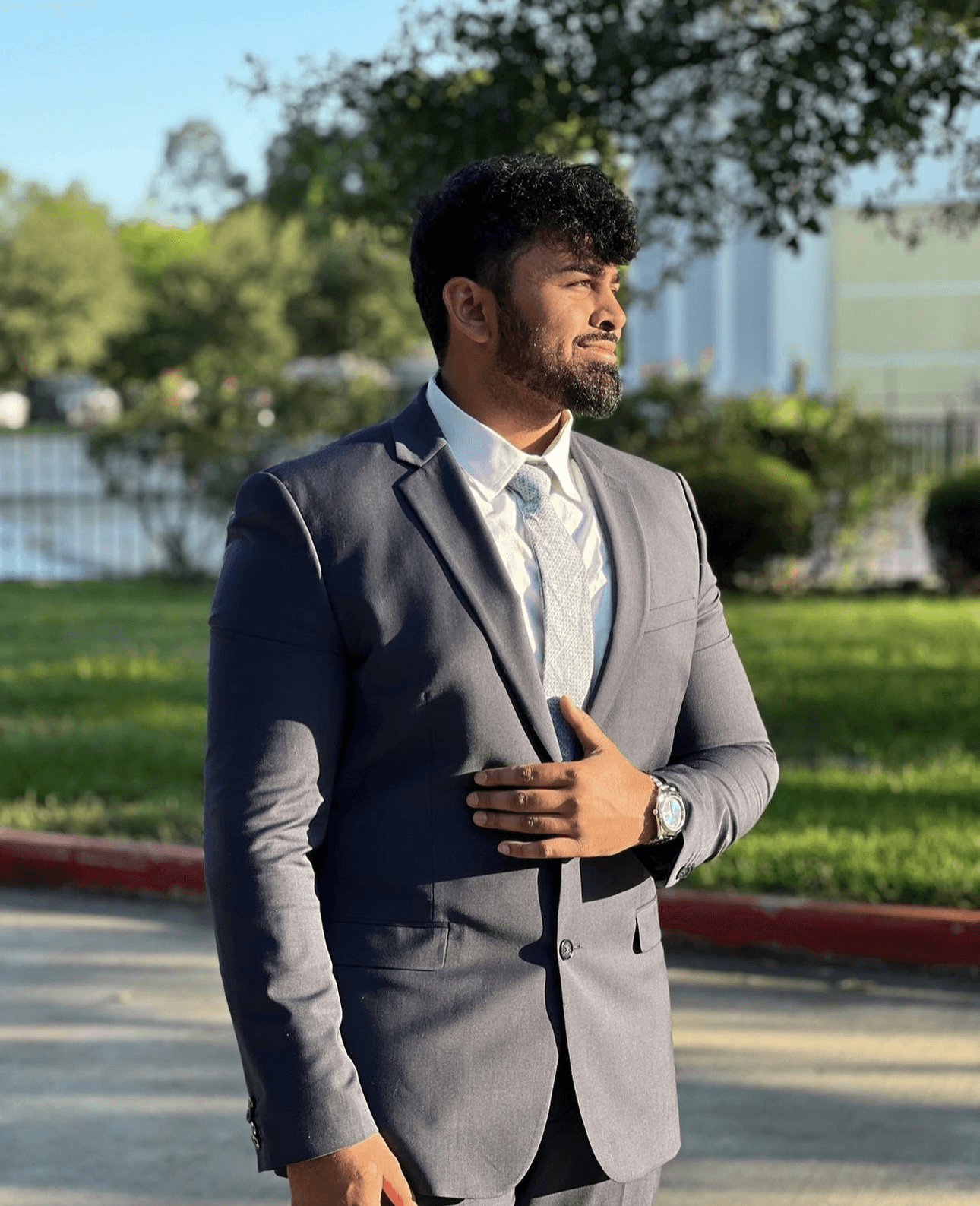 Raffay Alvi, founder of The Crypto Network dressed in a suit