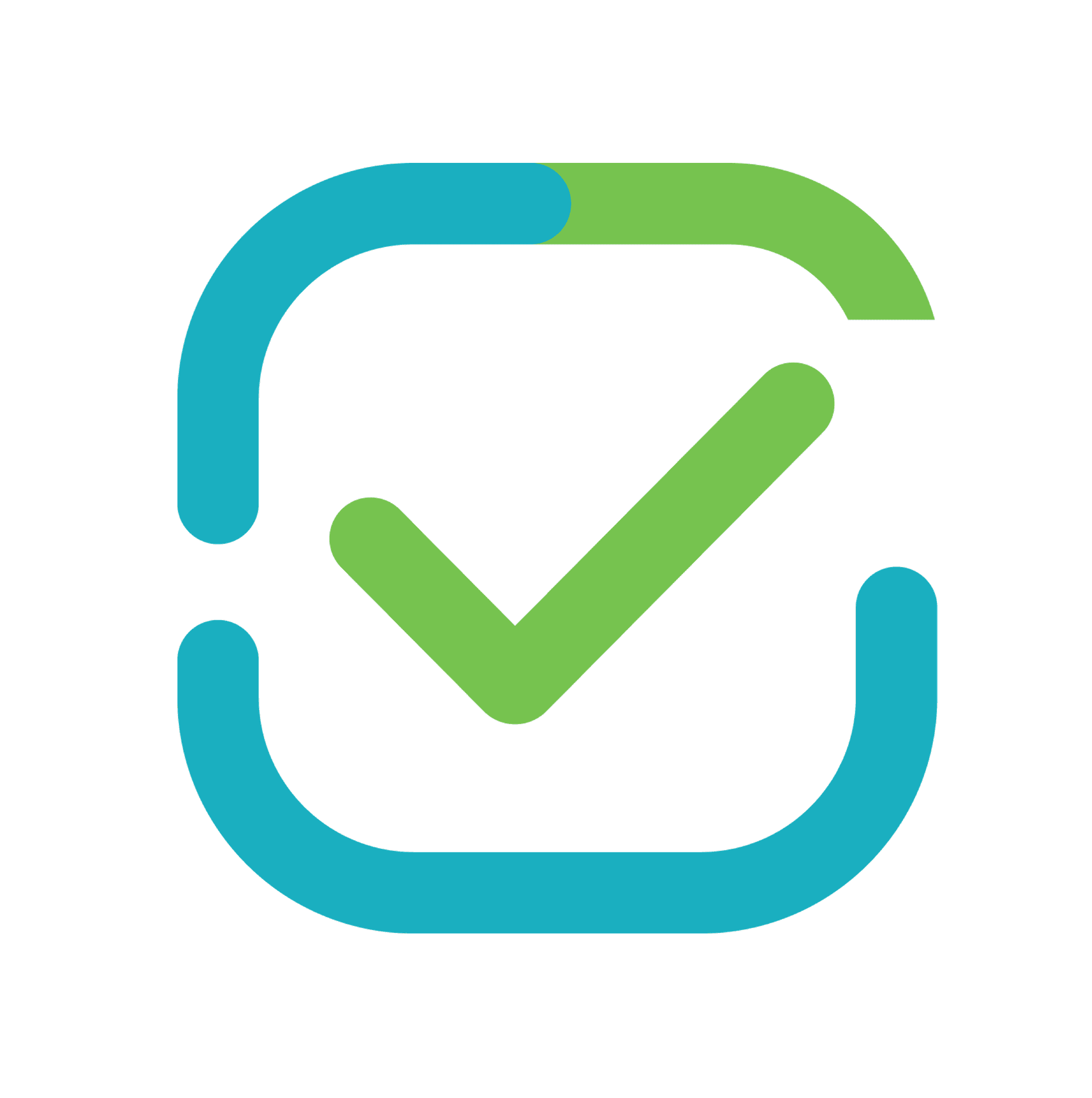 Stylized white envelope icon tilted at an angle, representing a message or notification.