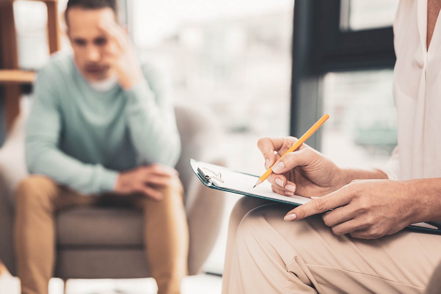 Therapist Taking Notes - Sex Addiction