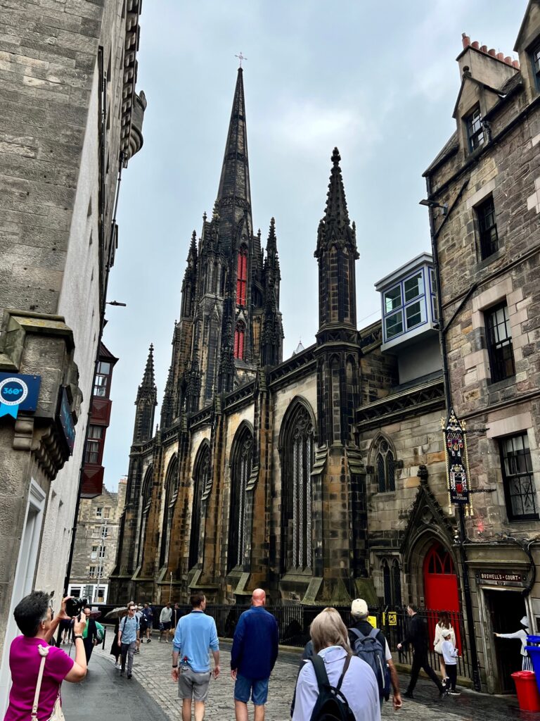 An old building on the Royal Mile in Edinburgh.