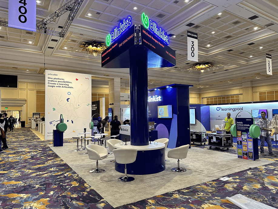 End-to-end trade show booth delivery—design, build, graphics, logistics, and on-site install on the show floor.