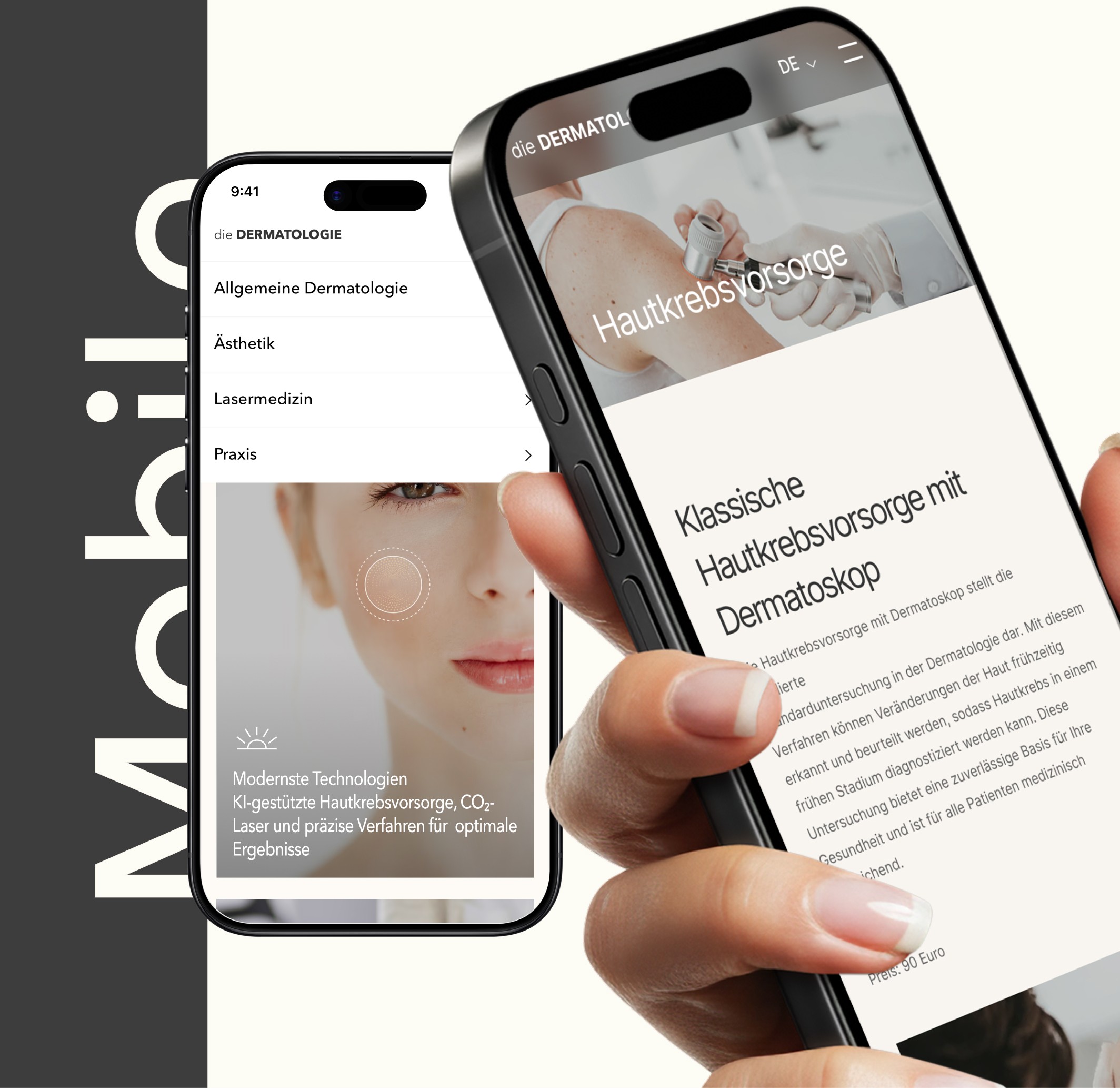 astructured service page medical website design