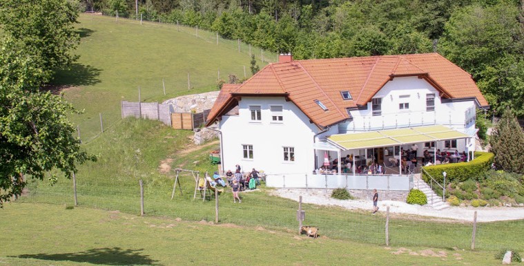 an interior of a fine dining restaurant with focused shot on the table with the plates and glass has been served