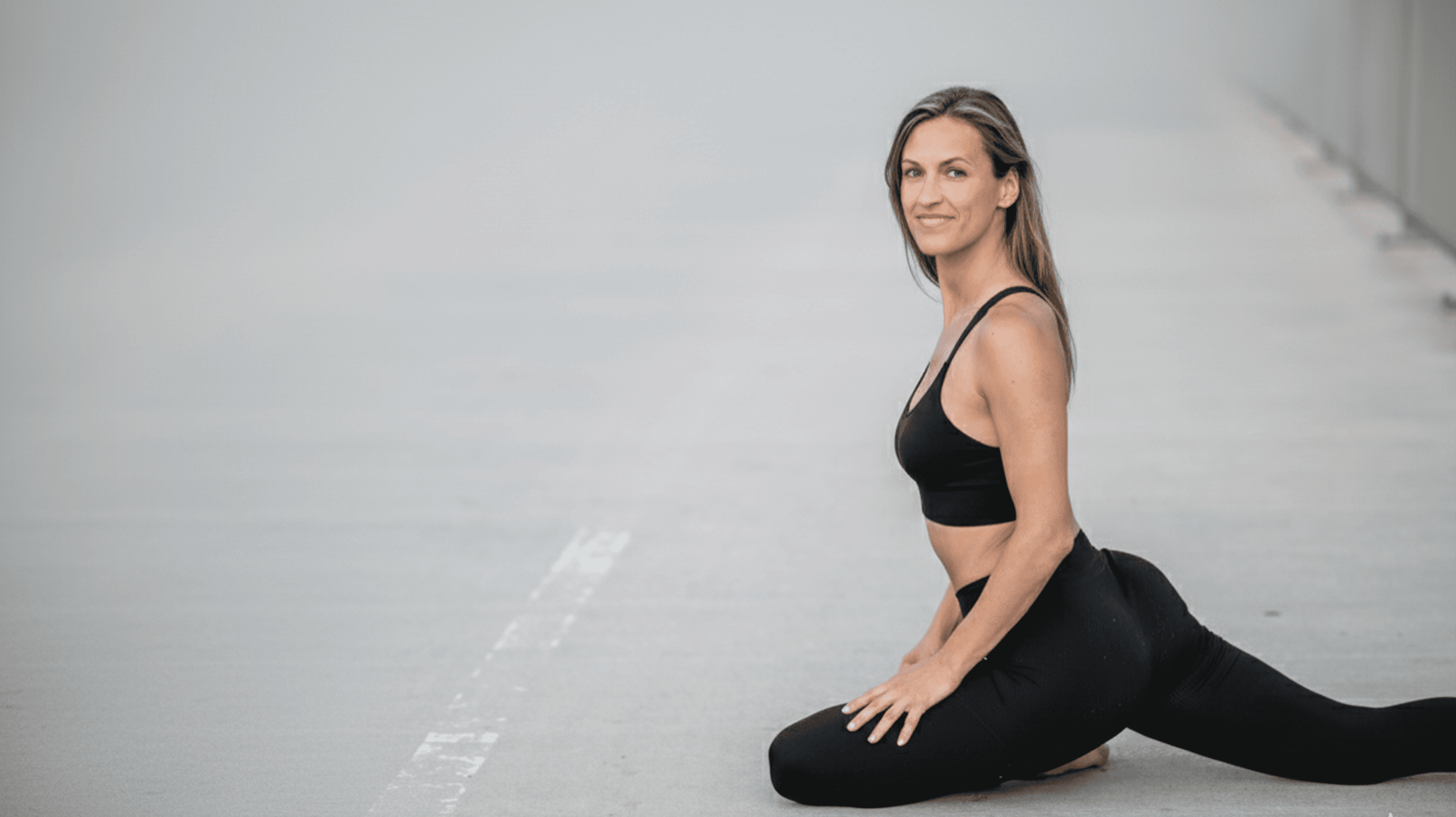 woman exercising indoors