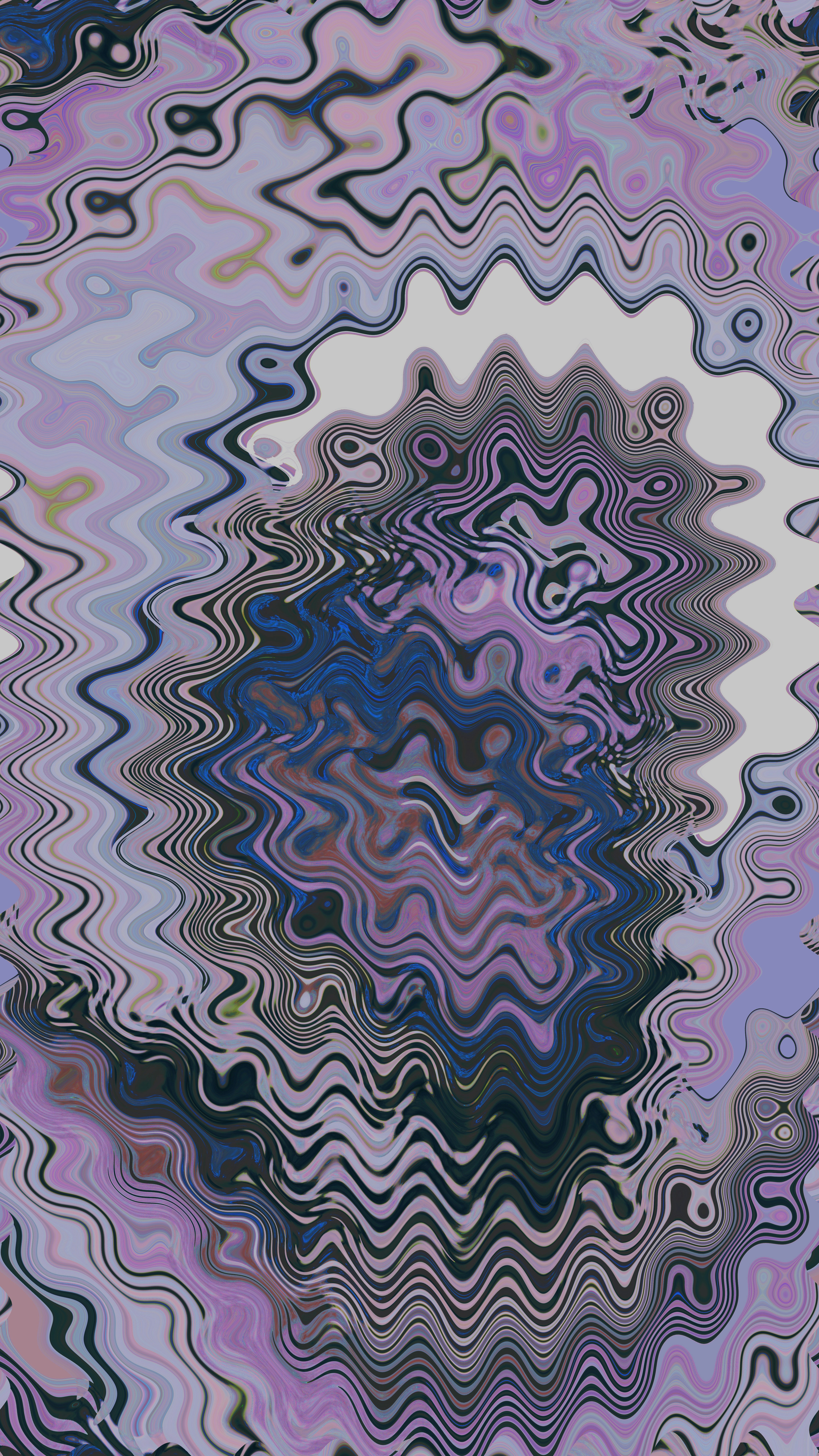 Abstract wavy pattern with purple and blue colors