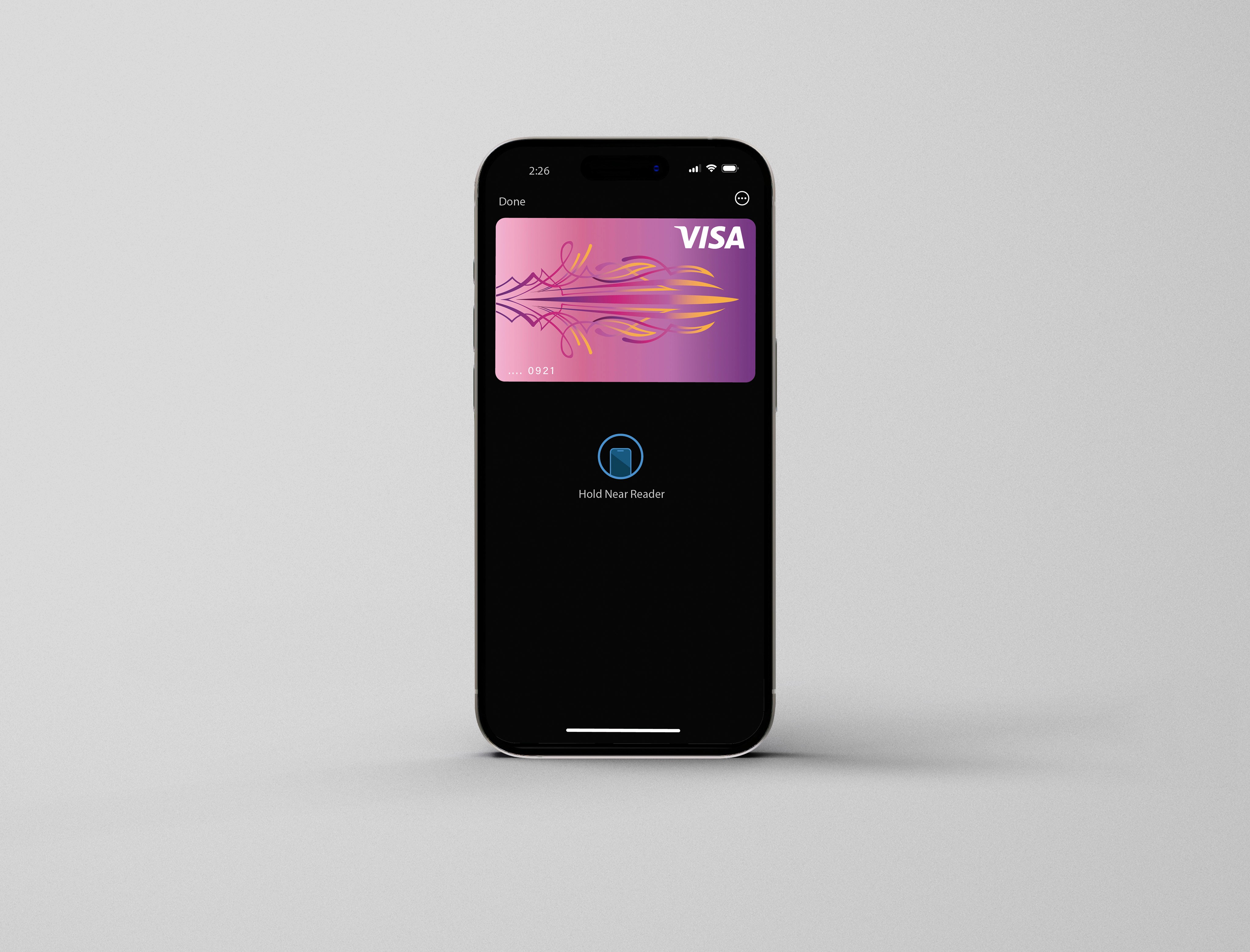 Pink debt card