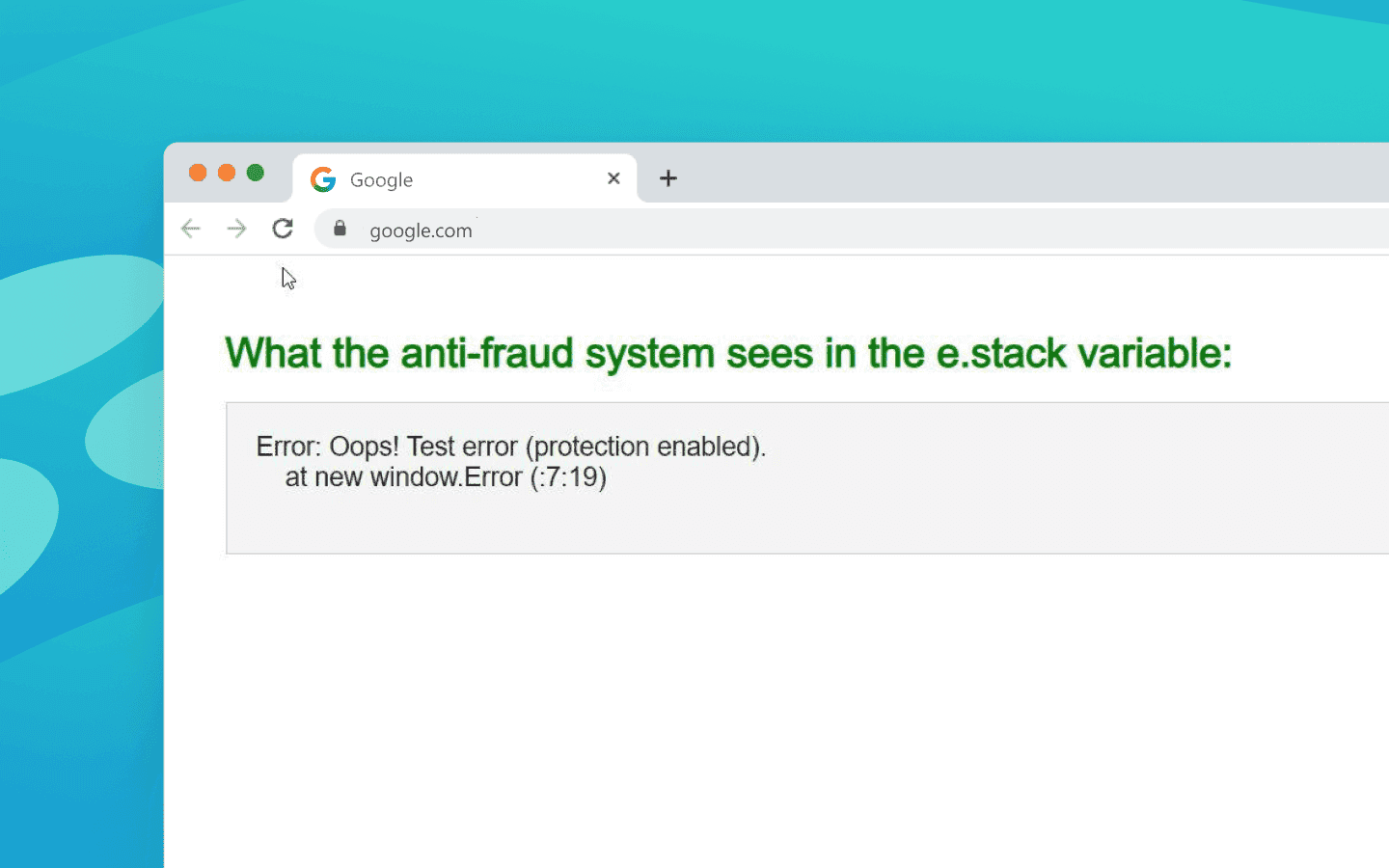 As a result, instead of exposing local file paths, the stack trace will display something like this
