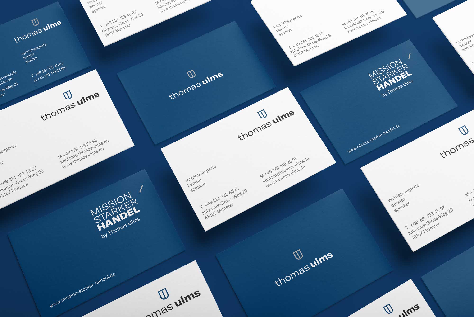 Thomas Ulms Corporate Design Visitenkarte