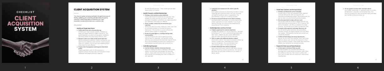 Entrepedia 1759750404565-Client-Acquisition-System---Checklist