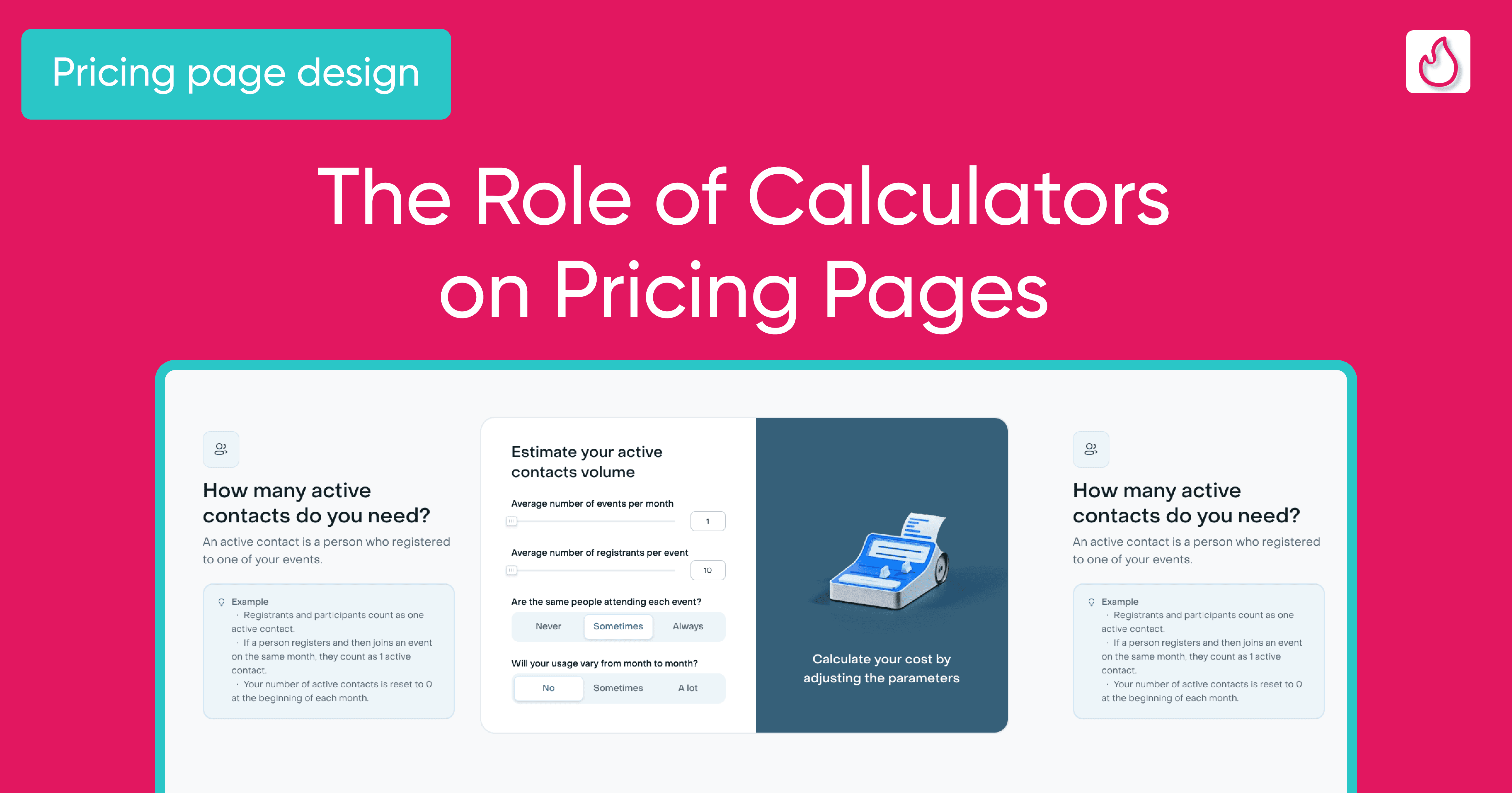 the role of calculators on pricing pages