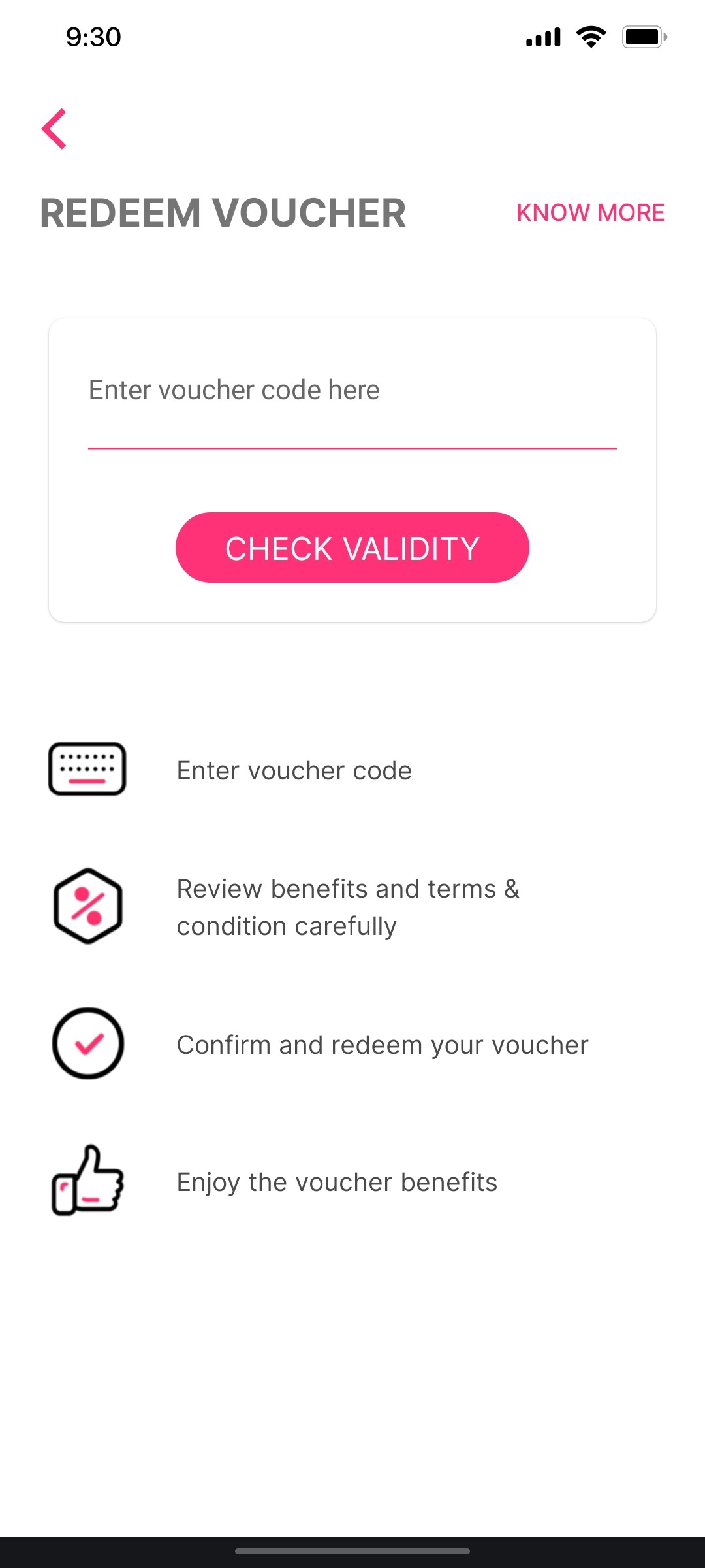 Cult.fit App Check Validity Screen